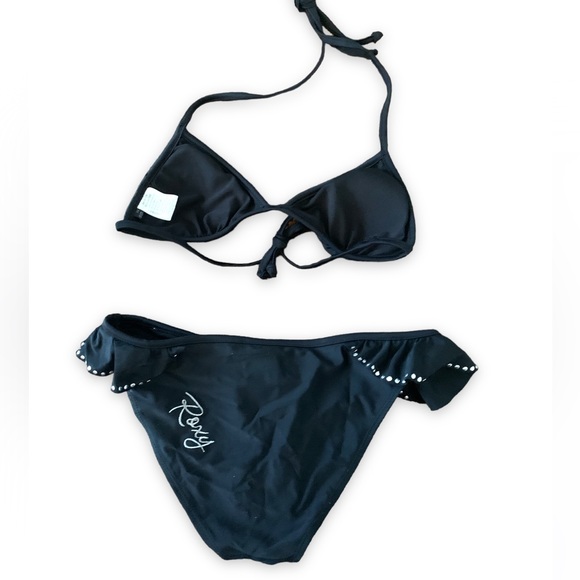 Roxy Black Bikini with silver studs - Picture 2 of 5